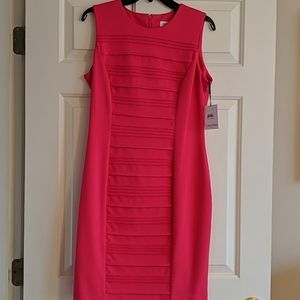 NWT Calvin Klein Pink Sheath Dress